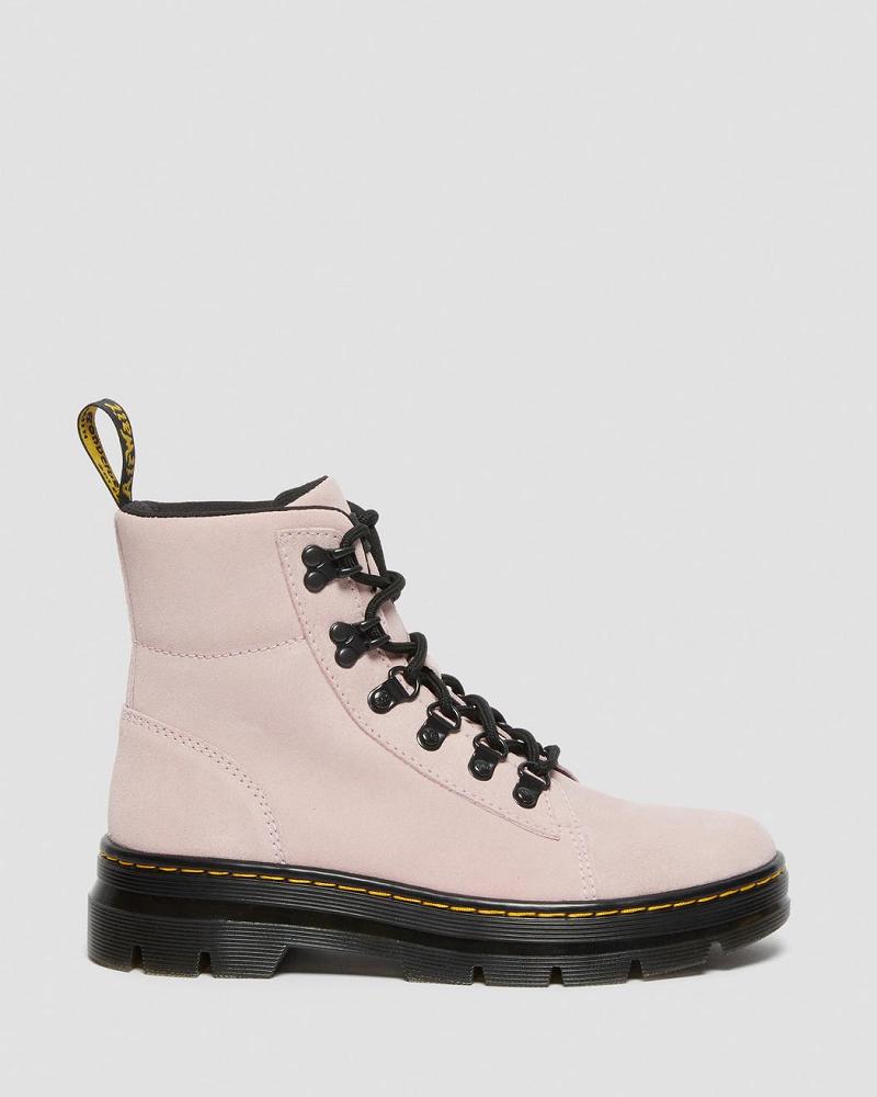 Botas Casuales Dr Martens Combs Women Gamuza Mujer Rosas | MX 680OKI